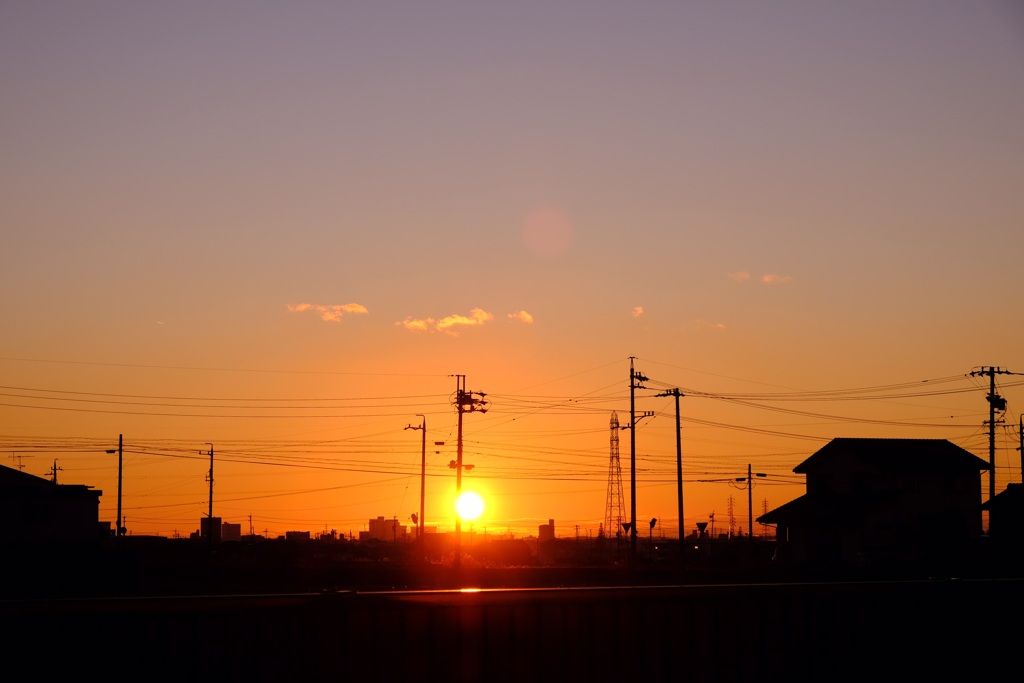 沈む夕陽