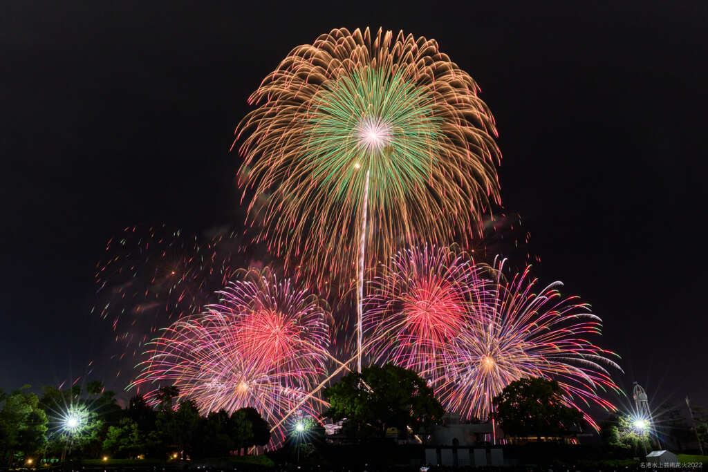名港水上芸術花火2022⑦