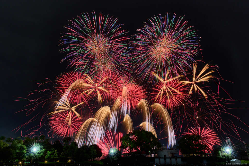 名港水上芸術花火2022⑥