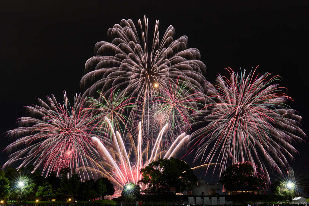名港水上芸術花火2022①