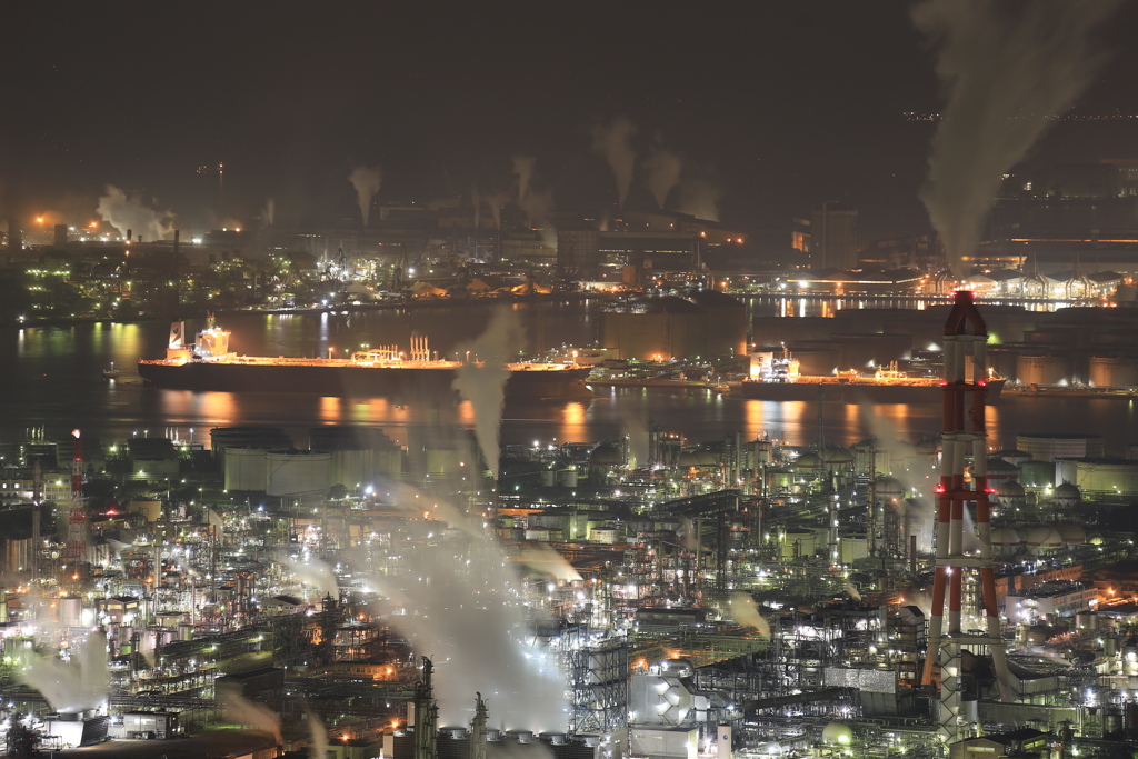 工場夜景