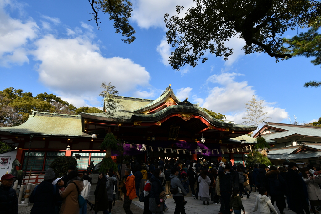 西宮神社へ初詣