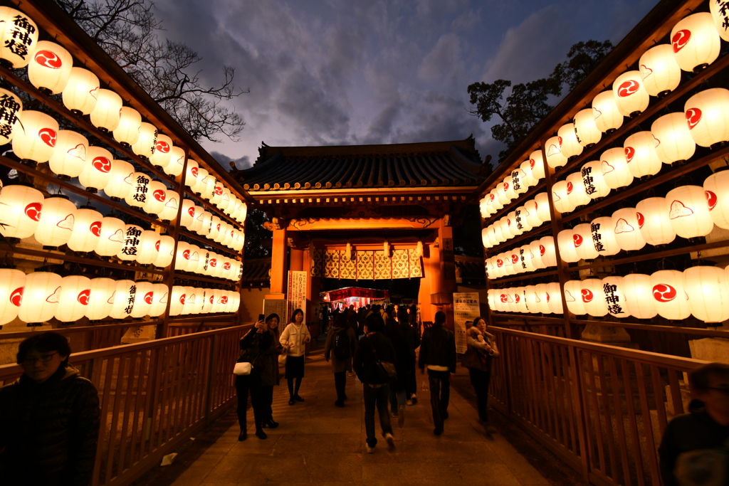 西宮神社　表門夕景②