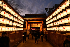 西宮神社　表門夕景②