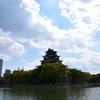 広島城を広角で眺める
