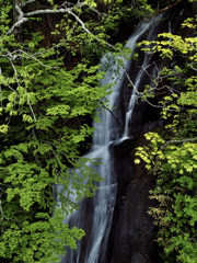 恵庭渓谷　三段の滝　上の方