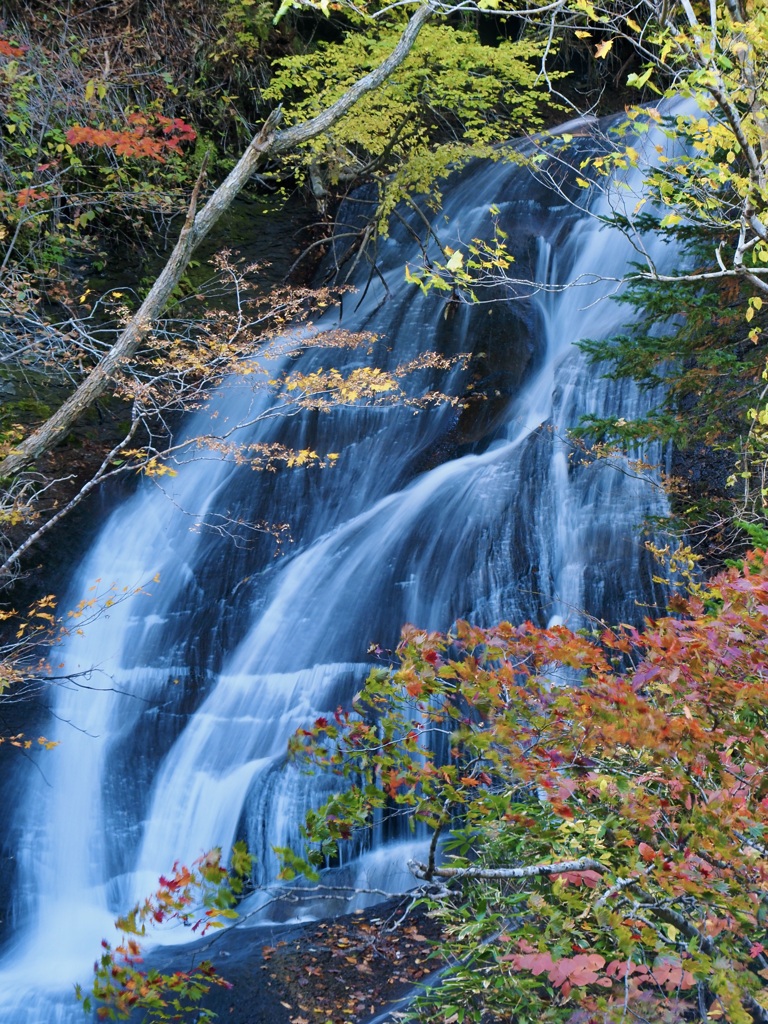 恵庭渓谷①　三段の滝