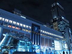 夜の札幌（札幌駅南口）