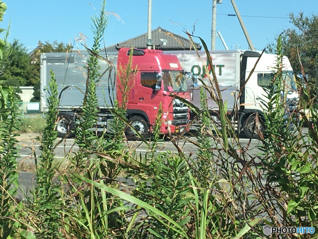 トラック2台　荷台1台