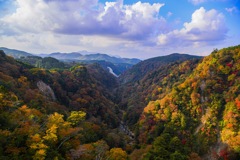 秋の九重夢大吊橋