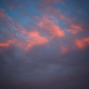 Glowing sky: Today, last year