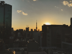 Long tall tower seen from Ginza