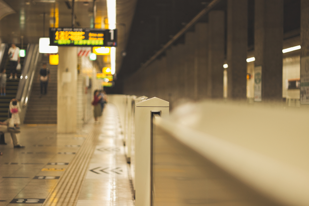 Early in the morning subway station