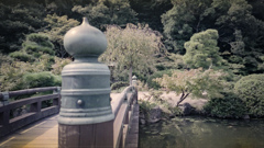 庭園にかかる橋