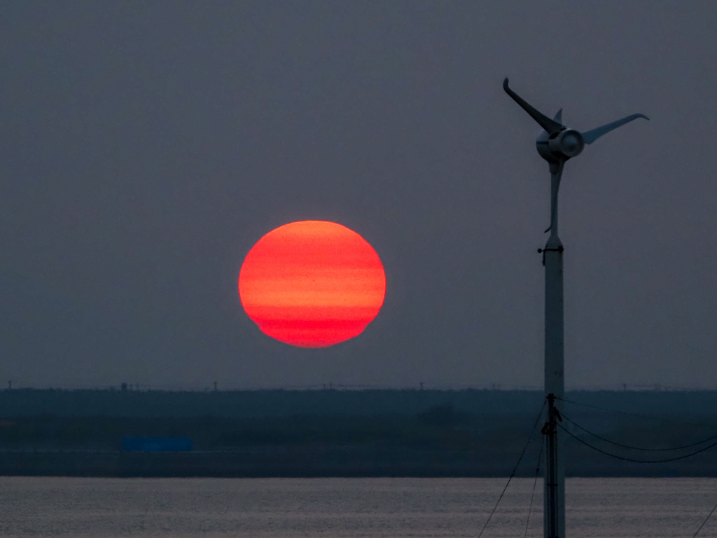 夕日