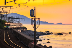 雨上がりの海岸にて