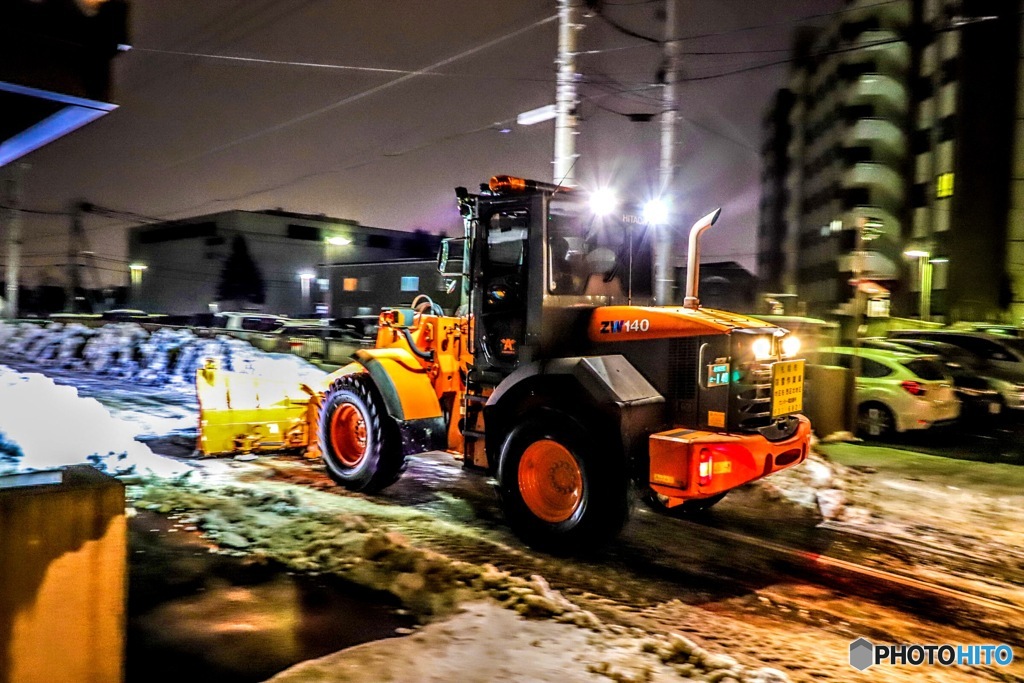 除雪車、発っ進❗️