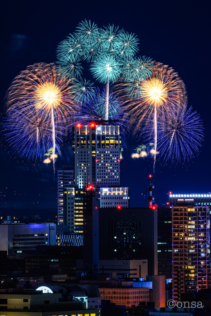 夜空に咲く