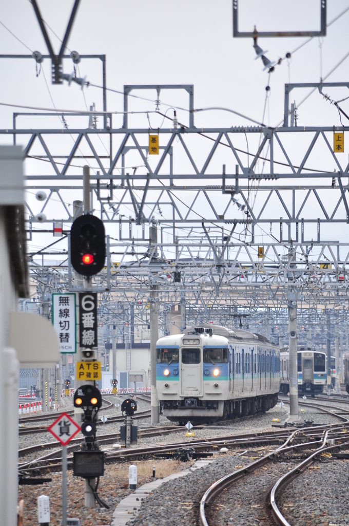 しなの鉄道　長野色、入線!!②