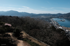 天筒山城跡より