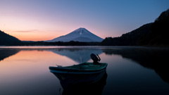 富士山の朝