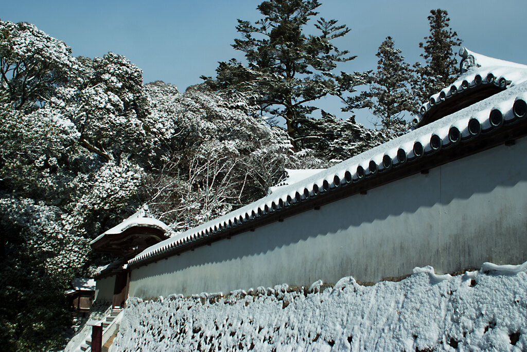 雪の山寺　参