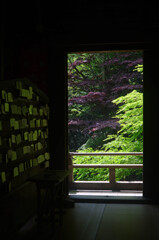山寺にて