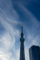 環水平アークと東京スカイツリー