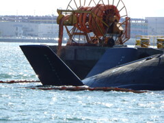 とうりゅう　偽装中の艦尾Ｘ舵