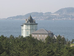 孫文記念館より淡路島を望む