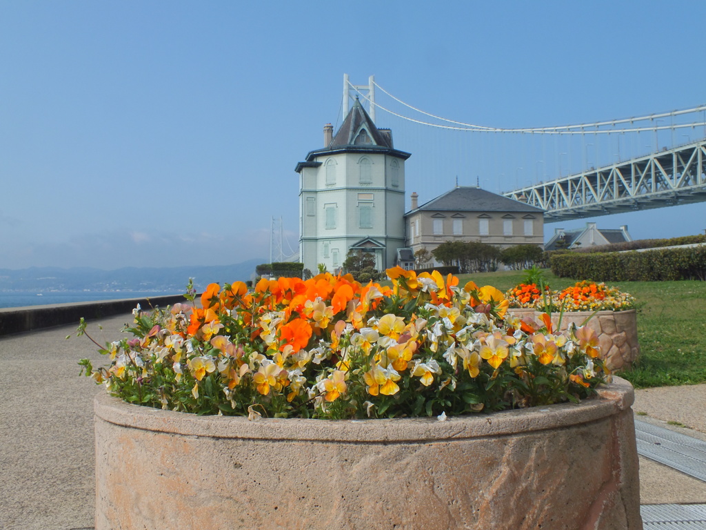 孫文記念館と明石海峡大橋3