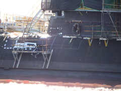 とうりゅう　偽装中の艦橋後部