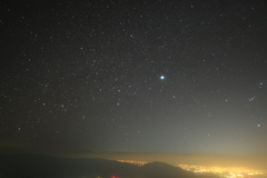 阿蘇　杵島岳山頂　星空