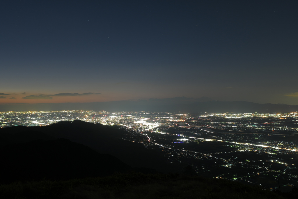 グライダー山からの夜景