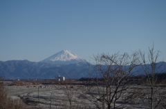 山梨県韮崎市からの富士山