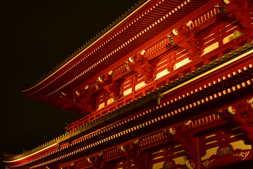 朱色の映える夜