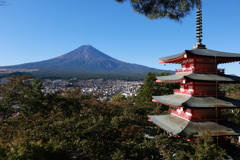 台風一過の富士山