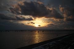 夕日