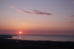 夕日練習
