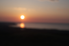 夕日練習