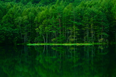 御射鹿池　２　水鏡