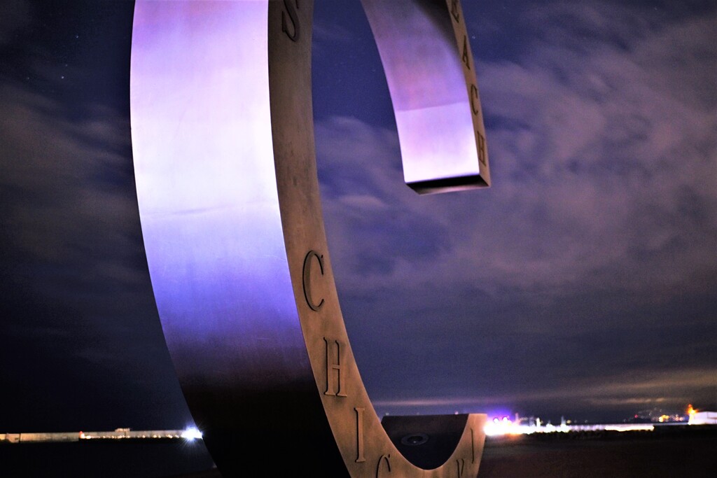 今朝の茅ヶ崎サザンのモニュメント