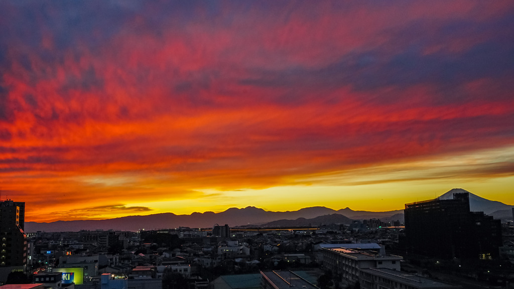 今日の夕景　2024.1.11