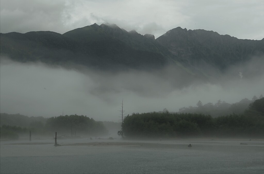朝霧の大正池　2019.9