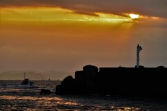 今朝の茅ヶ崎漁港