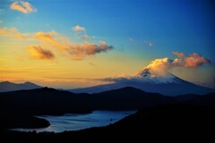 今夕の富士