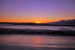 寒い朝の夜明け前