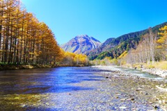 黄葉の焼岳