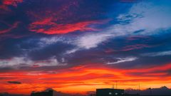 夏の夕焼け空