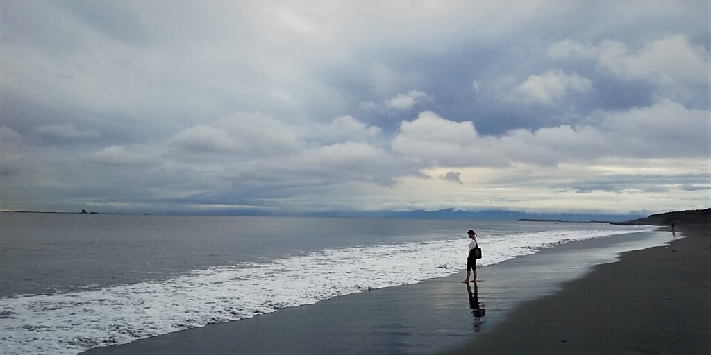 静かな浜辺